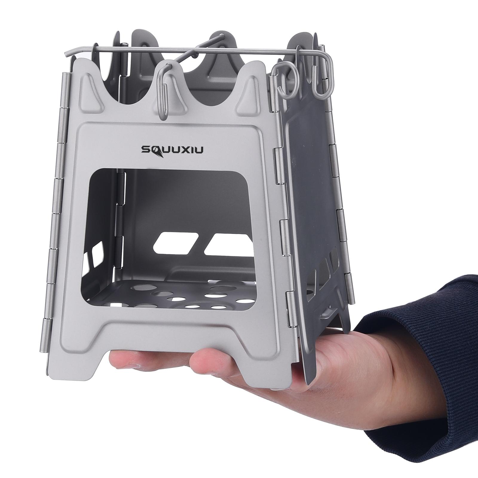 Уличные мини-костровища складная Ti костровая печь шарнирная дровяная печь для кемпинга — фото 5