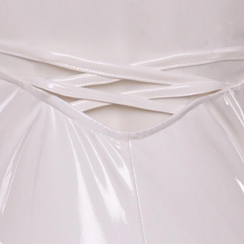 Bicute Rurudo Artist White Bunny Girl Costume Women Elastic Leather Fabric Sexy Cosplay Bunny Suit White Green Jumpsuits