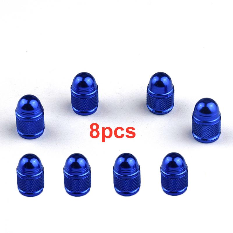 4/8pcs Aluminum Alloy Car Wheel Tire Valve Caps Bullet Tyre Valve Cap Motorcycle Bike Tire Rim Stem Cover Dust Proof Nipple Caps