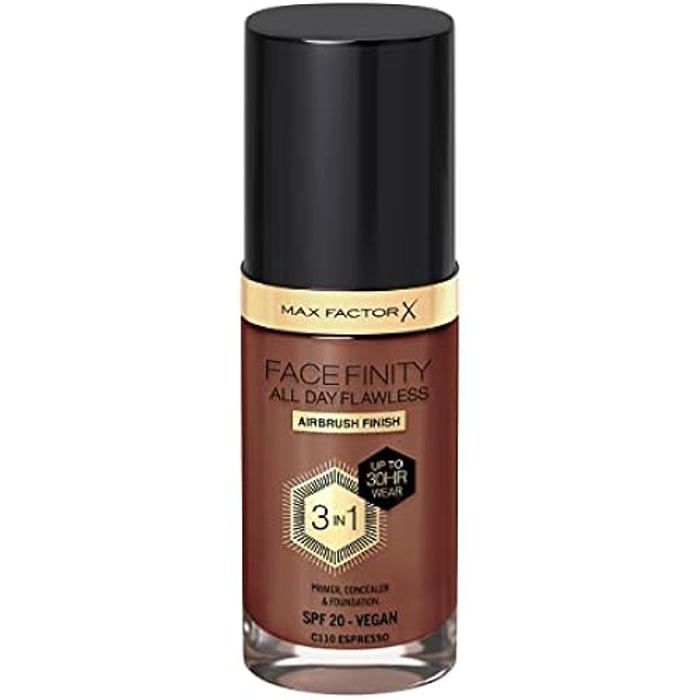 Fond de teint - MAX FACTOR - Facefinity All Day Flawless - C110-espresso - 30 Ml - Tous types de peau