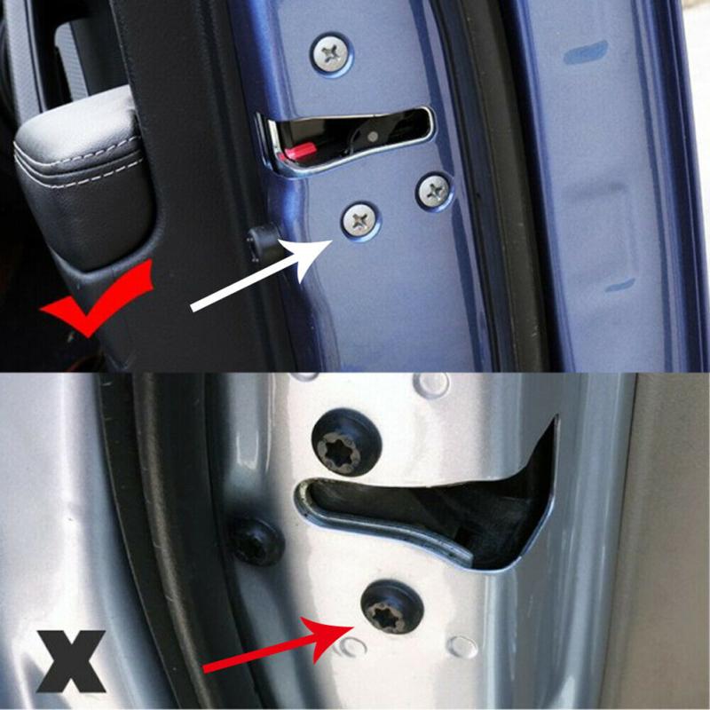 12pcs Car Interior Door Lock Screw Protector Cover Cap Trim Accessories Screw Anti-rust Shield