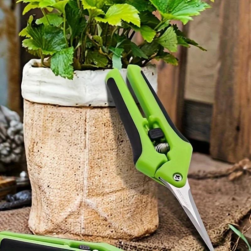 Stainless Steel Scissors for Garden Pruning Anti Slip and Labor-saving Flower and Branch Pruning Fruit and Vegetable Pruning