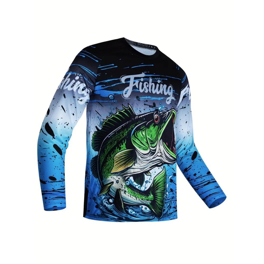 

Мужские футболки с длинным рукавом для рыбалки на открытом воздухе, с круглым вырезом, летние, повседневные, свободного кроя, оверсайз, одежда для рыбалки 6XL