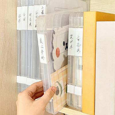 File Box Slim Document Case Portable Plastic Box For Office Desktop Document