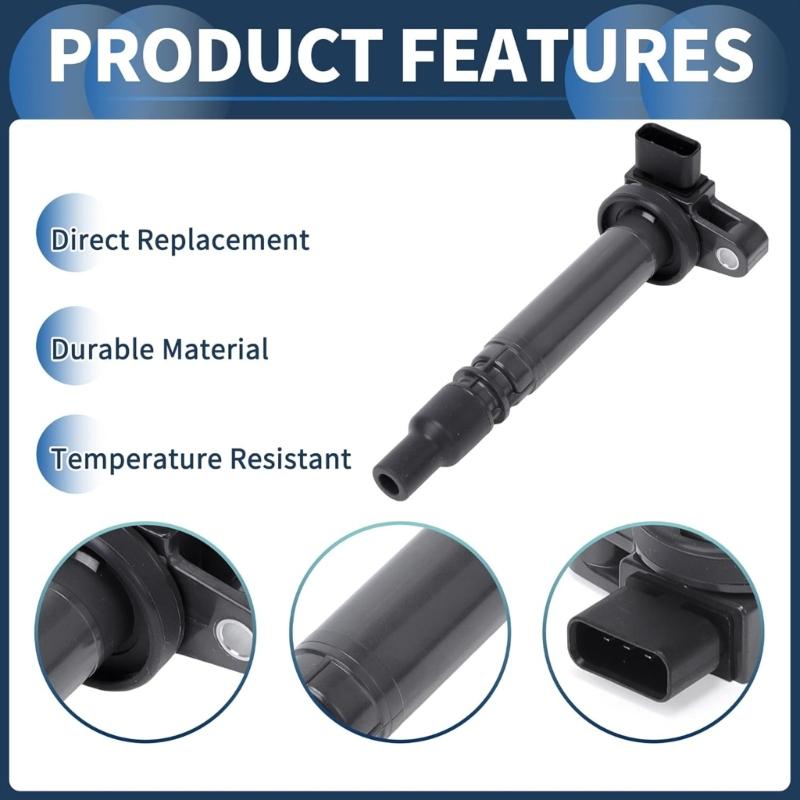 High Performances Ignition Coil Engine Coil Replacements Direct Fit Ignition Coil Upgrades Kit 9091902237 for Vehicle Us