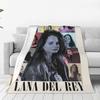 Lana Del Rey Decke Flanell Ganzjahres-Tragbar Weiche Überwurfdecken für Sofa Büro Tagesdecke