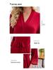 Plus Size Modal Cotton Lace Sleepwear - Women's Solid Color Loose Nightgown/Bathrobe