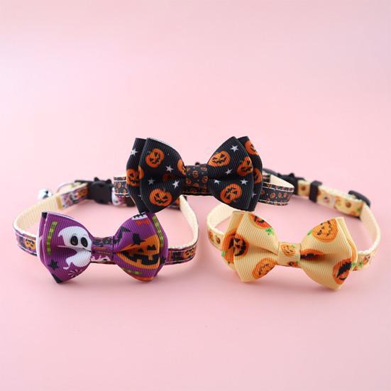 Cat Collar Cartoon Pattern Adjustable Easy-wearing Wear Resistant Quick Release Enhance Atmosphere Polyester