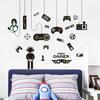 Watercolor E-Sports Gamer Console Vinyl Wall Stickers For Home Decoration Kids Bedroom Boy Gaming Room Anime Puzzle Game Poster