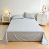 Cotton Polished Sheets Three-piece Set, Pure Cotton Student Dormitory Single Skin-friendly Sheets Three-piece Set