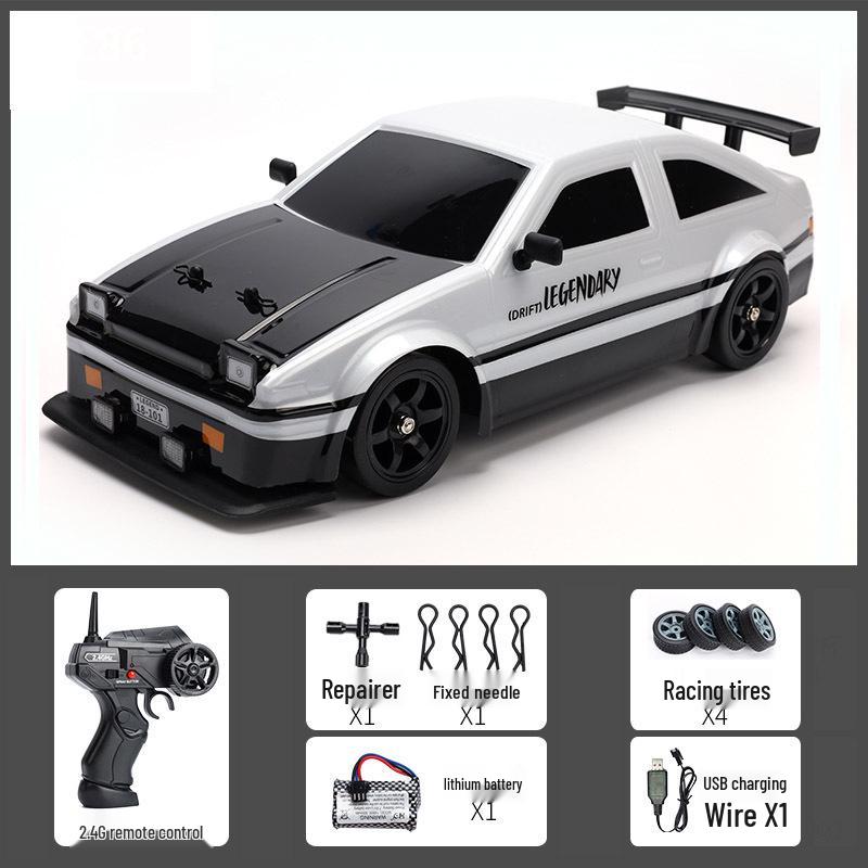 2.4G High-Speed AE86 Drift RC Car: Rechargeable Electric Four-Wheel Drive Toy for Boys and Children