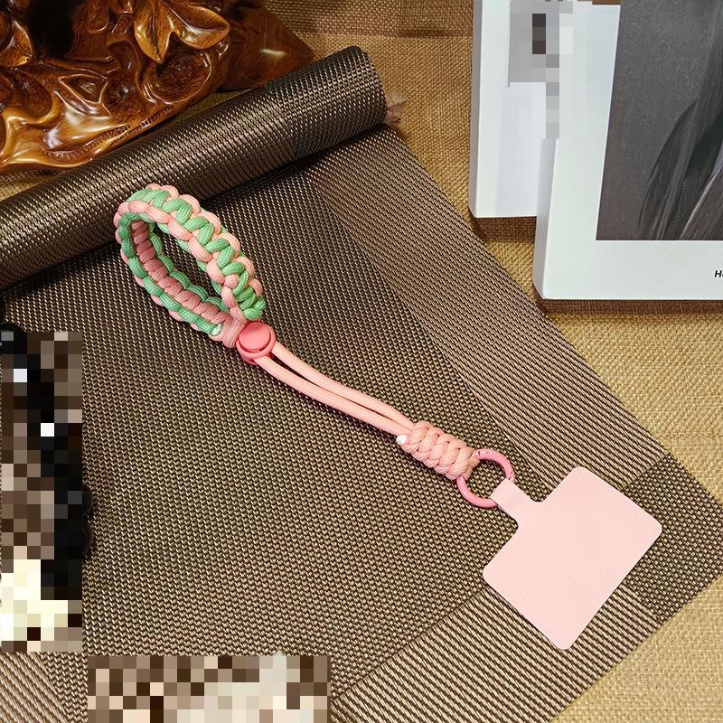 1 Pc Durable Anti-theft Fashion Wrist Phone Charm Simplicity Sport Kniited Adjustable Keychain Phone Lanyard Phone Accessories