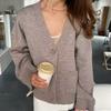 Women Autumn Winter Knitted Cardigans Sweaters Single Breasted Long Sleeve Outerwear Sweater Coats