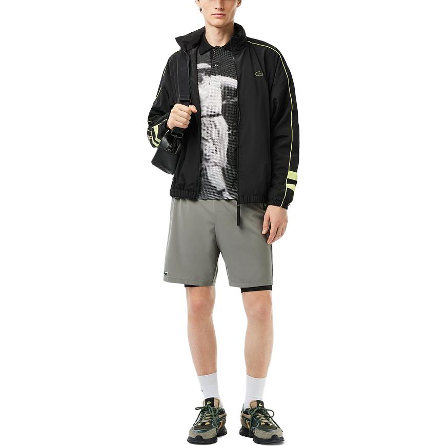 Lacoste Jackets Men's Black Hooded Moderate Other BH5983-6VT