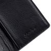 SPAD YAK Leather Business Card Accordion Navy X Black Holder, Gusset,