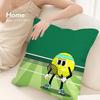 Cute Tennis Pictures Pillow Case Sofa Decorative Home Double-sided Print Plush Square Throw Pillow Covers Cushion Decor Cover