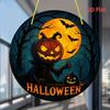 2D Flat Halloween Acrylic Pendant - Horror Jack-o-lantern Home, Outdoor Party Classic Flat Decoration, Halloween Decoration Jack-o-lantern Ornament