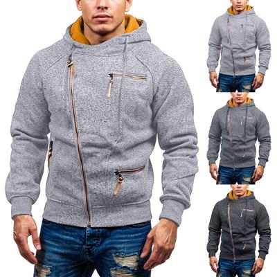 Herren Kapuzensweatshirt mit personalisiertem Seitenreißverschluss