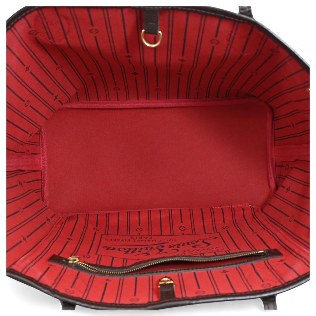 Auth Louis Vuitton Damier Neverfull MM Tote Bag Lv9980zb