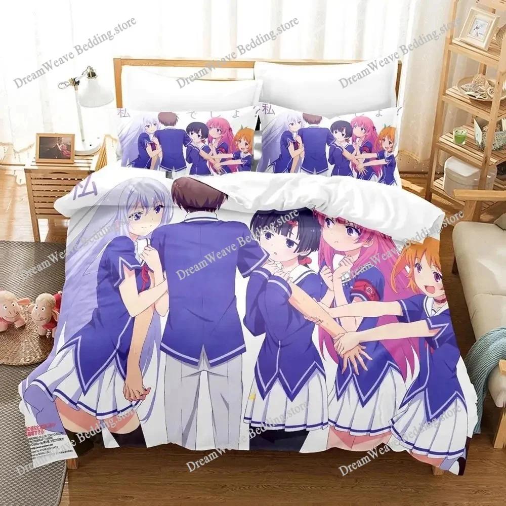 Mode 3D-Druck Kawaii Mädchen OreShura Bettwäsche-Set Cartoon Anime Erwachsener Kind Schlafzimmer Bettbezug-Sets Heimtextilien Luxus Geschenk741