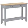 Day and Night - Day and Night Gray Wooden Console Table 110x35x80 Cm