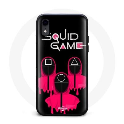 Coque Iphone XR Face Square Squid Game