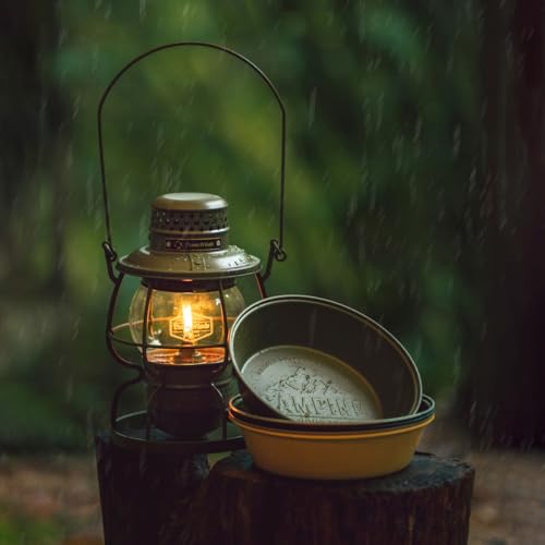 Thous Winds Oil Lantern, Kerosene Lamp, Fuel-Powered Camping Lantern, Handheld Lantern, Outdoor Light, with Replacement Wick
