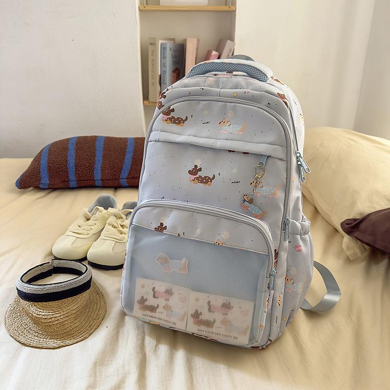 Fashion Versatile Simple Backpack Women's Premium Sense Foreign Style School Bag Large Capacity High Value Backpack Women