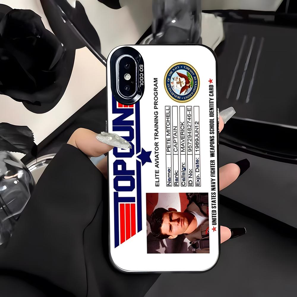 

Чехол для телефона с логотипом фильма «Лучший стрелок» для iPhone 17 Air 16 E 15 14 Plus 13 12 11 Pro Max Цветной Серебристый Чехол iPhone 16 Plus