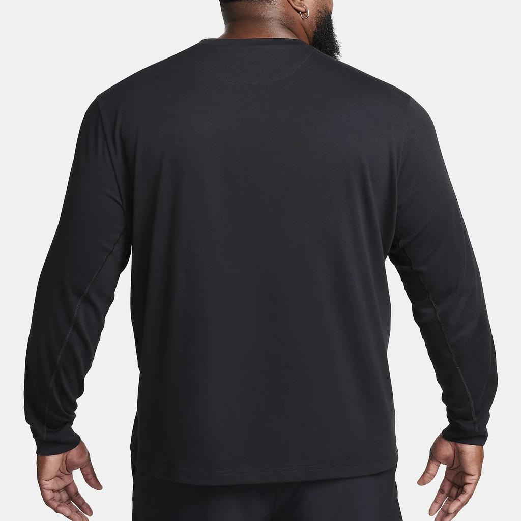 Nike Primary Logo Crew Neck Long Sleeve Sports T-Shirt Men Tops Black FB8585-010