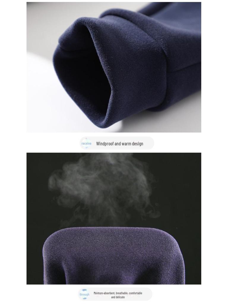 Kids' Seven-Level Windproof Velvet Sweatpants - Korean Style for Autumn/Winter