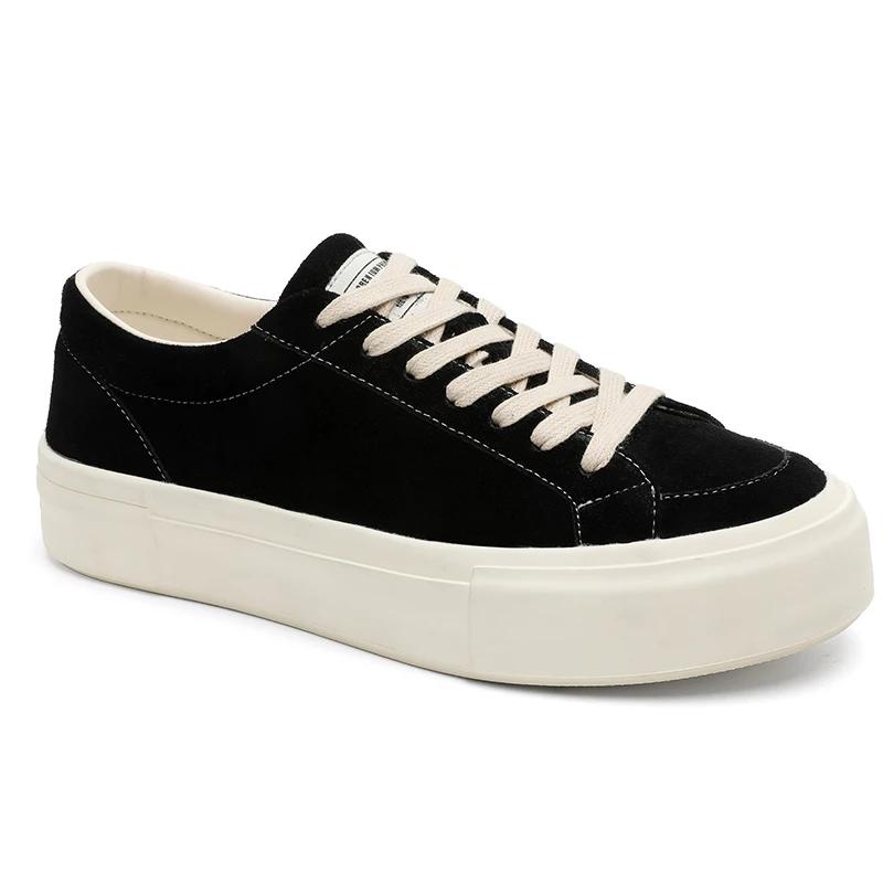 

Fashion Fashion Handmade Design Comfy Casual Leather Outdoor Driving Vulcanize Flats British Style Genuine Leather Mens Walking Shoes 46 чёрный