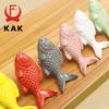 KAK Kinder Schubladengriffe Fischform Keramikgriffe für Kinderzimmer Küchenschrankgriffe Schrankknöpfe Möbelbeschläge