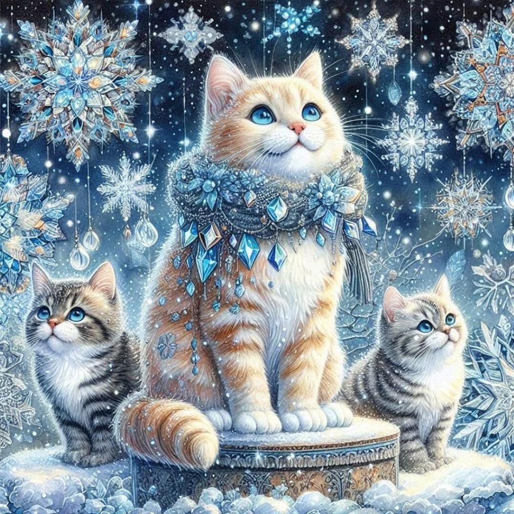 Animal Series 5D DIY Diamond Art Painting Kits for Gift Home Wall Decor Round Full Drill Dimond Art Paintings 15.75 X15.75 in