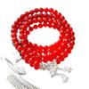 6Mm Pigeon Blood Red Vitreous Natural Chalcedony Bracelet Bracelet