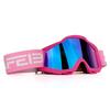 1Pcs Black Unisex Off-Road Moto Sunglasses - UV400 Anti-Fog, Durable for Helmet & Dirt Bike Use