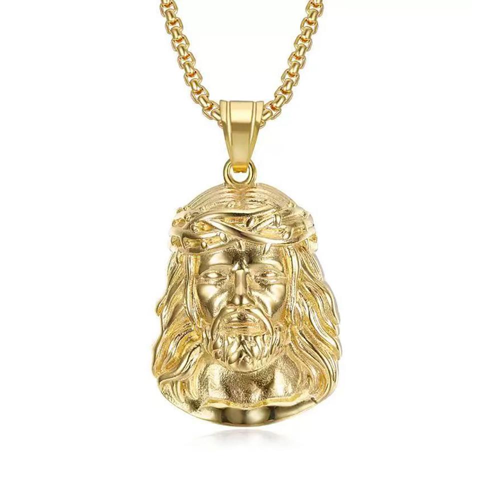 Fashion Hip Hop Bling Iced Out Dragon Round Pendant Necklace for Men Women Stainless Steel Rapper Jewelry Oriental Amulet Gift