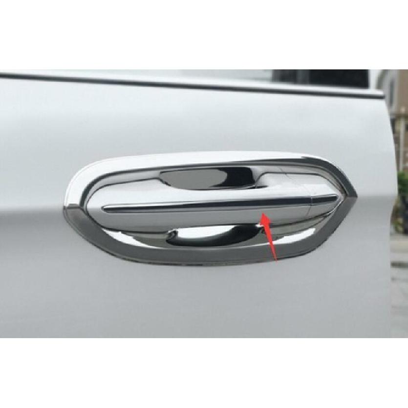 Chrome Steel Exterior Side Door Handle Cover Trim 8PCS For Ford Edge 2015-
