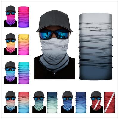 Nový design Rainbow Bandana Pevný nákrčník Šála Snood Ženy Muži Sportovní šátky Maska na obličej Černá Bezešvá turistika Čelenka ve třech barvách