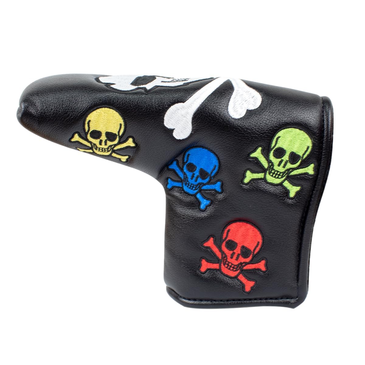 

Scott Edward Skull Blade Golf Putter Cover, PU Leather, 1 Piece, Unisex, Fits Blade Putter (Colorful Putter)