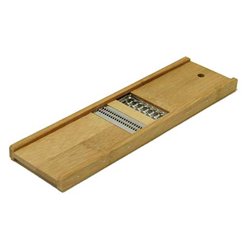 

Kochosai Kosuge Japanese Bamboo Slicer, Perfect for Shredding Vegetables, Made in Japan, 7.3cm W x 225.5cm D x 5.5cm H x 1.5cm, Natural Bamboo Urethan