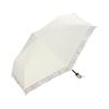 Wpc. Folding Parasol Shading Organza Print Mini Rain or Shine 100% UV Cut 801-17457-102 Off White