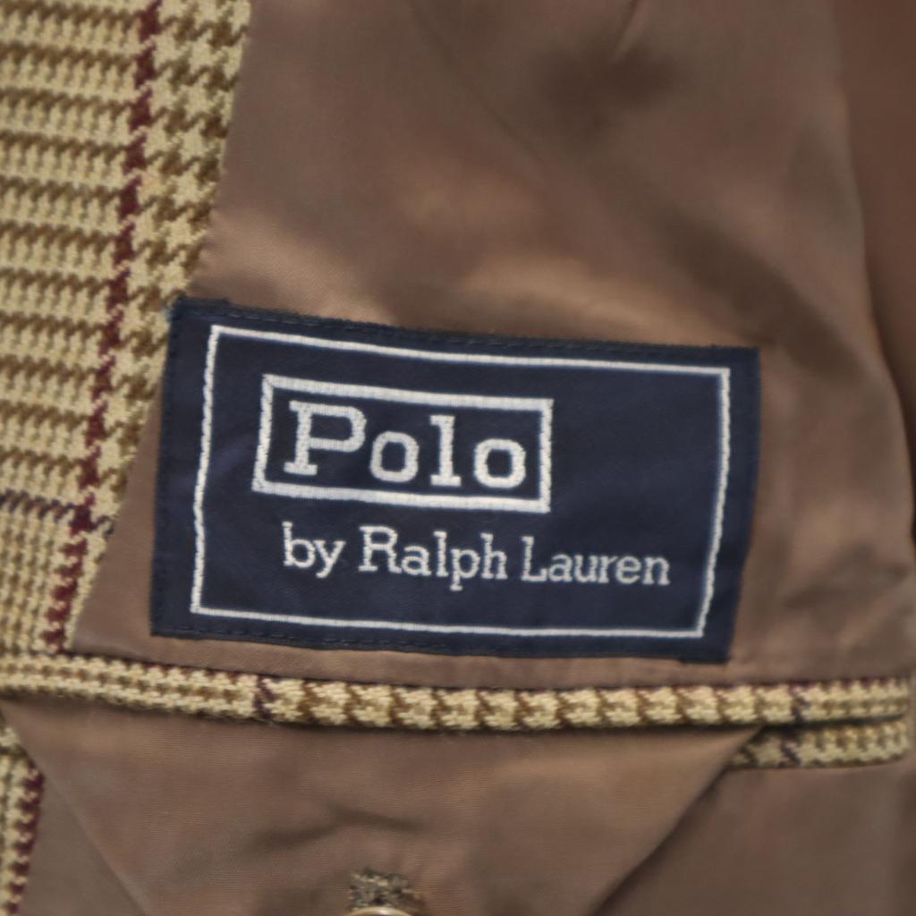 Polo by Ralph Lauren Jackett mit versetztem Muster, tailliert C98-W88-T175 Khaki Herren Gebraucht