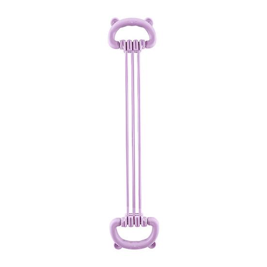 Adjustable 6-Tube Fitness Resistance Band with Bear Ear Handle Men Women Arm Shoulder Back Stretch Exercise Strap Strength Training Elastic Tension