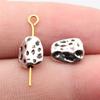 Twisted-Pattern Small-Hole Spacer Beads Mini Antique Bronze Silver Jewelry Making String Beads Separator