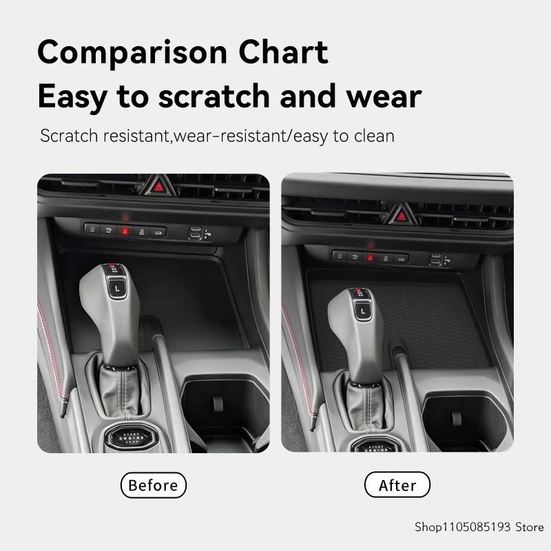 For the 2024-2026 Zhanma CHARGER Silicone Central Control Pad, Automotive Center Console Dustproof and Anti-slip Mat, I