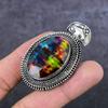 Ammolite Gemstone 925 Sterling Silver Jewelry Pendant 2.29" l3j33