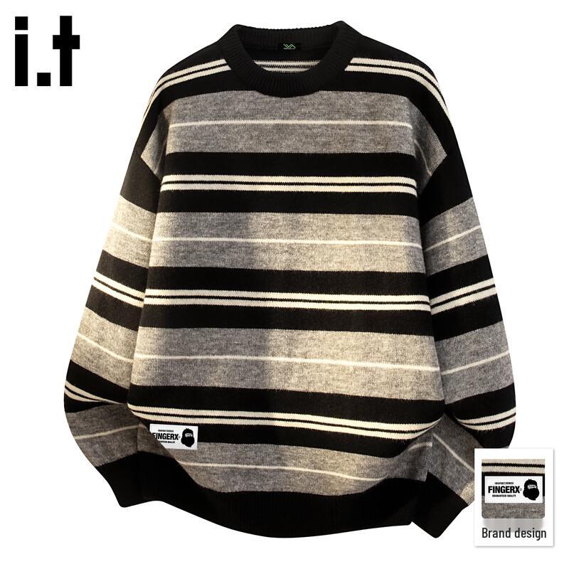 Fingercroxx Unisex Striped Pullover Sweater