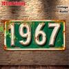 D Flat Pc Pc Vintage Retro Metal Sign Wall Decor Year Display Sign Suitable for Farmhouse Bar for Man Cave Garage