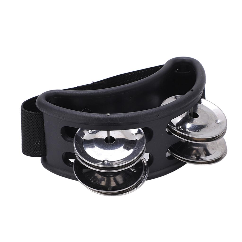 Foot Tambourine Jingle Bell Percussion Instrument Musical Accessory for Party Karaoke